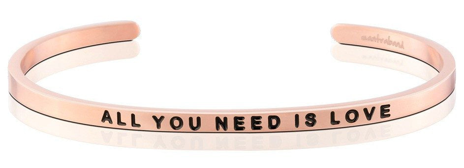 All You Need is Love - MantraBand - 18K Rose Gold Overlay