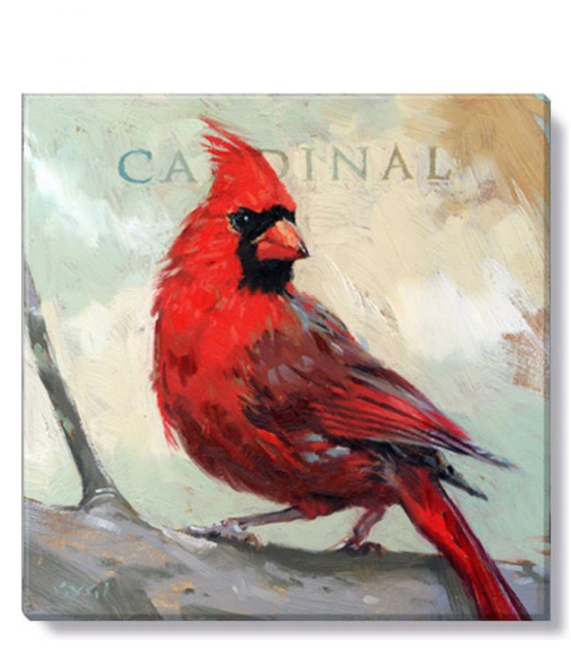 Cardinal Canvas Wall Art- 20”x20”