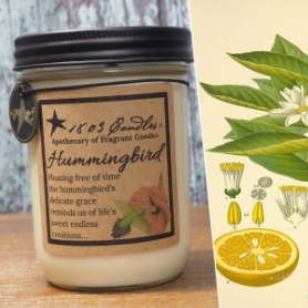 1803 Candles- 14oz Jar - Hummingbird