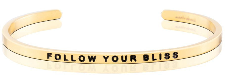 Follow Your Bliss - MantraBand - 18K Gold Overlay
