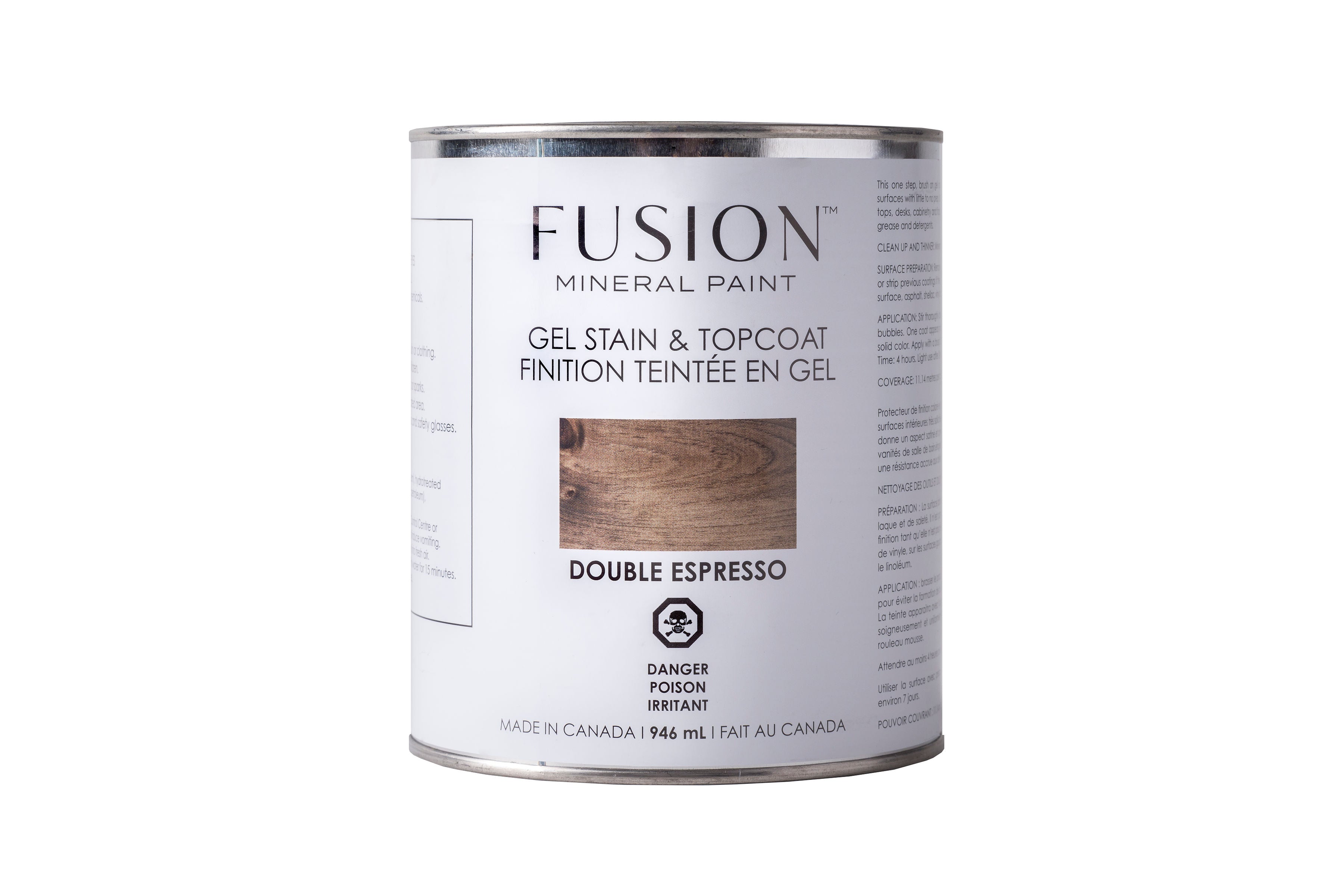 Fusion-Gel Stain and Top Coat-Double Espresso-946ml