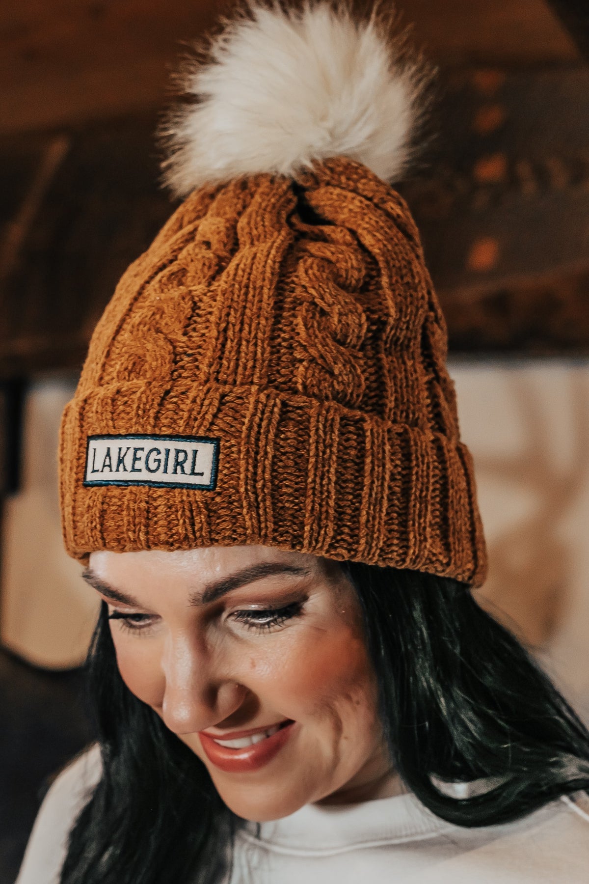 Lakegirl - Knit Pom Hat - Pumpkin