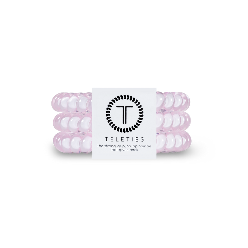 Rose Water Pink Hair Ties (3 Sizes)