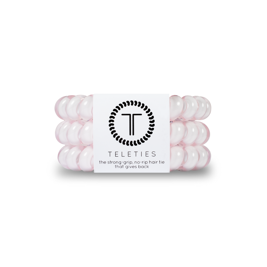Rose Water Pink Hair Ties (3 Sizes)