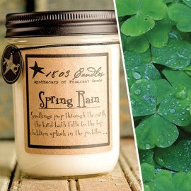 1803 Candles- 14oz Jar - Spring Rain