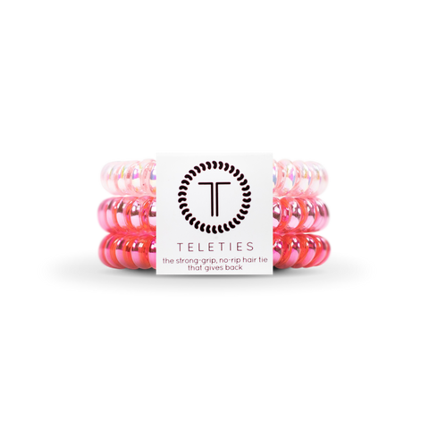 Think Pink Small Hair Ties (3 Pack)