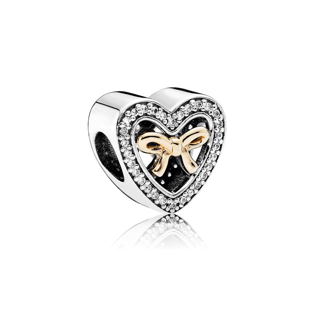Bound By Love Charm Gift - Sterling Silver with 14K Gold - PANDORA - USB796200