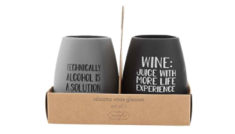 Silicone Wine Glass Set (2 Styles)