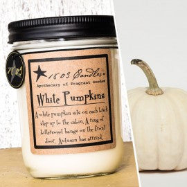 1803 Candles- 14oz Jar - White Pumpkin