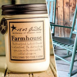 1803 Candles- 14oz Jar - Farmhouse