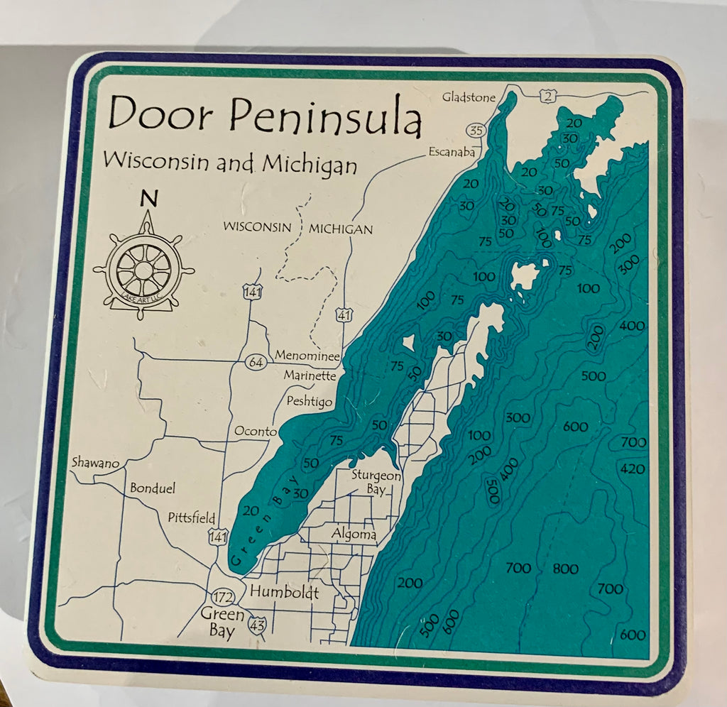 Door Peninsula Coasters (Set of 4)