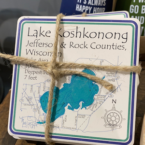 Lake Koshkonong Coasters (Set of 4)