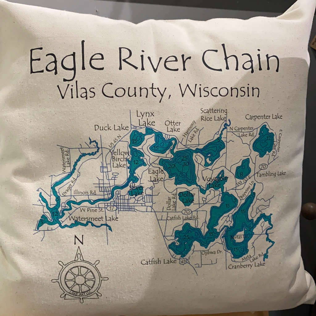 Eagle River Chain Decorative Pillow