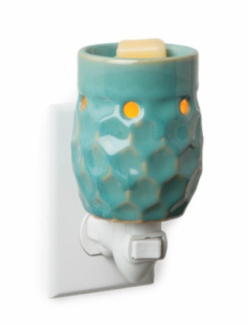 Honey Comb Turquoise Pluggable Melt Warmer