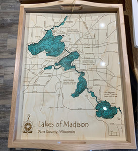 TRAY Lakes of Madison Bathymetry 14x18