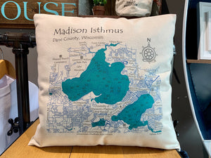 Madison Isthmus Decorative Pillow