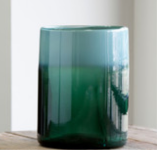 Pond Water Opalescent Glass Cylinder