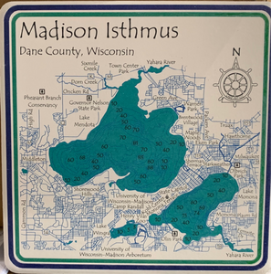 Madison Isthmus Coasters (Set of 4)