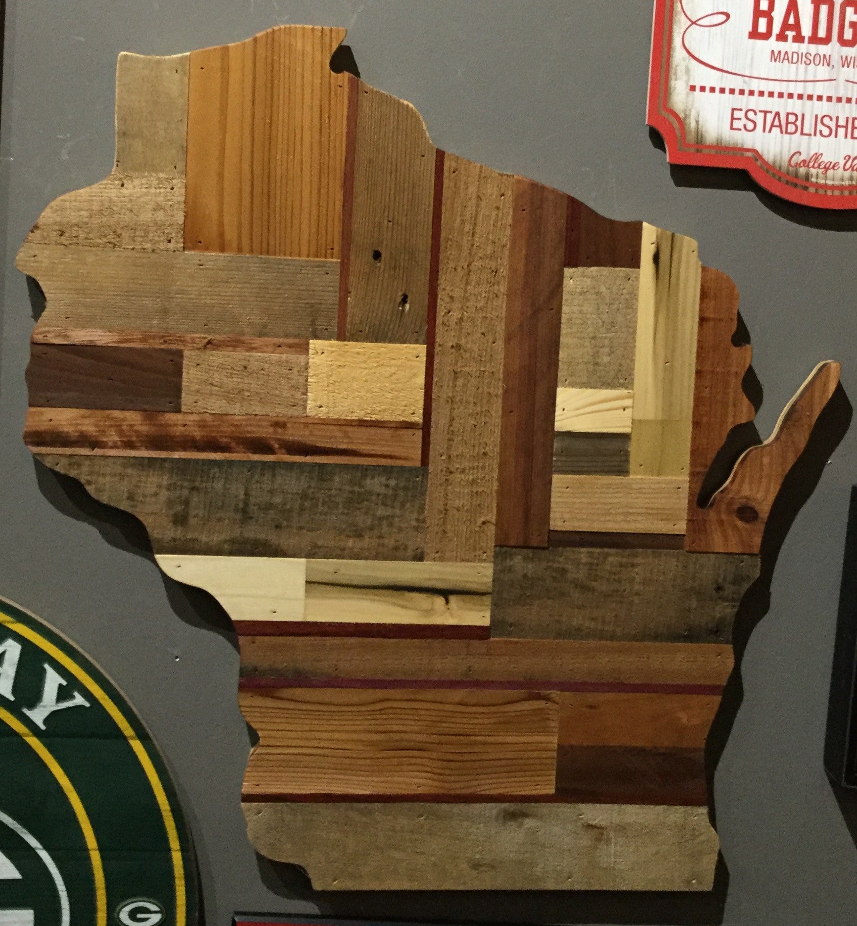 State of Wisconsin - Reclaimed Wood - Large