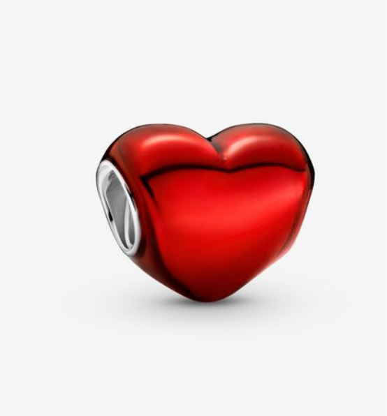 Metallic Red Heart-Pandora 799291C02