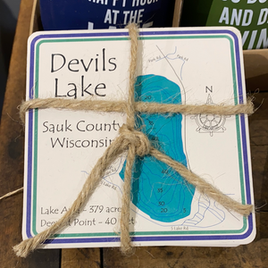 Devils Lake Coasters (Set of 4)
