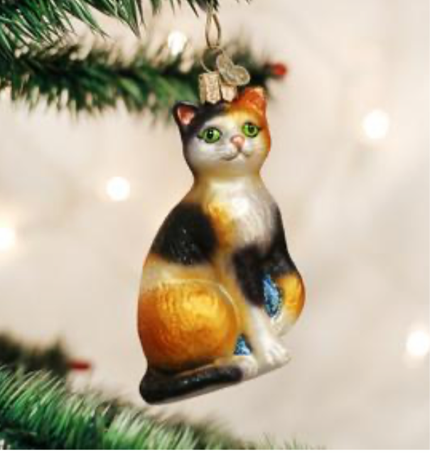 Calico Cat Ornament - Old World Christmas