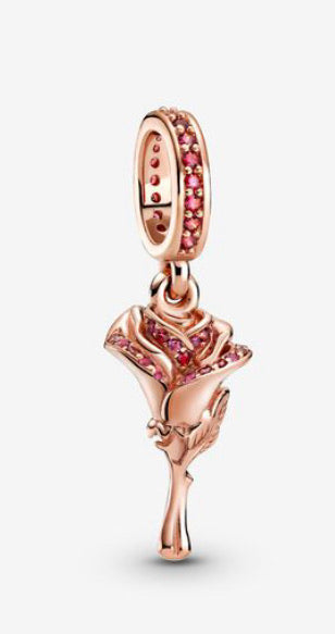 14k Rose Gold-Plated Heart Bell Dangle Charm - Pandora - 782376C00 – Red  Barn Company Store