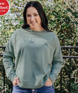 Lakegirl - French Terry Crew Neck - Agave