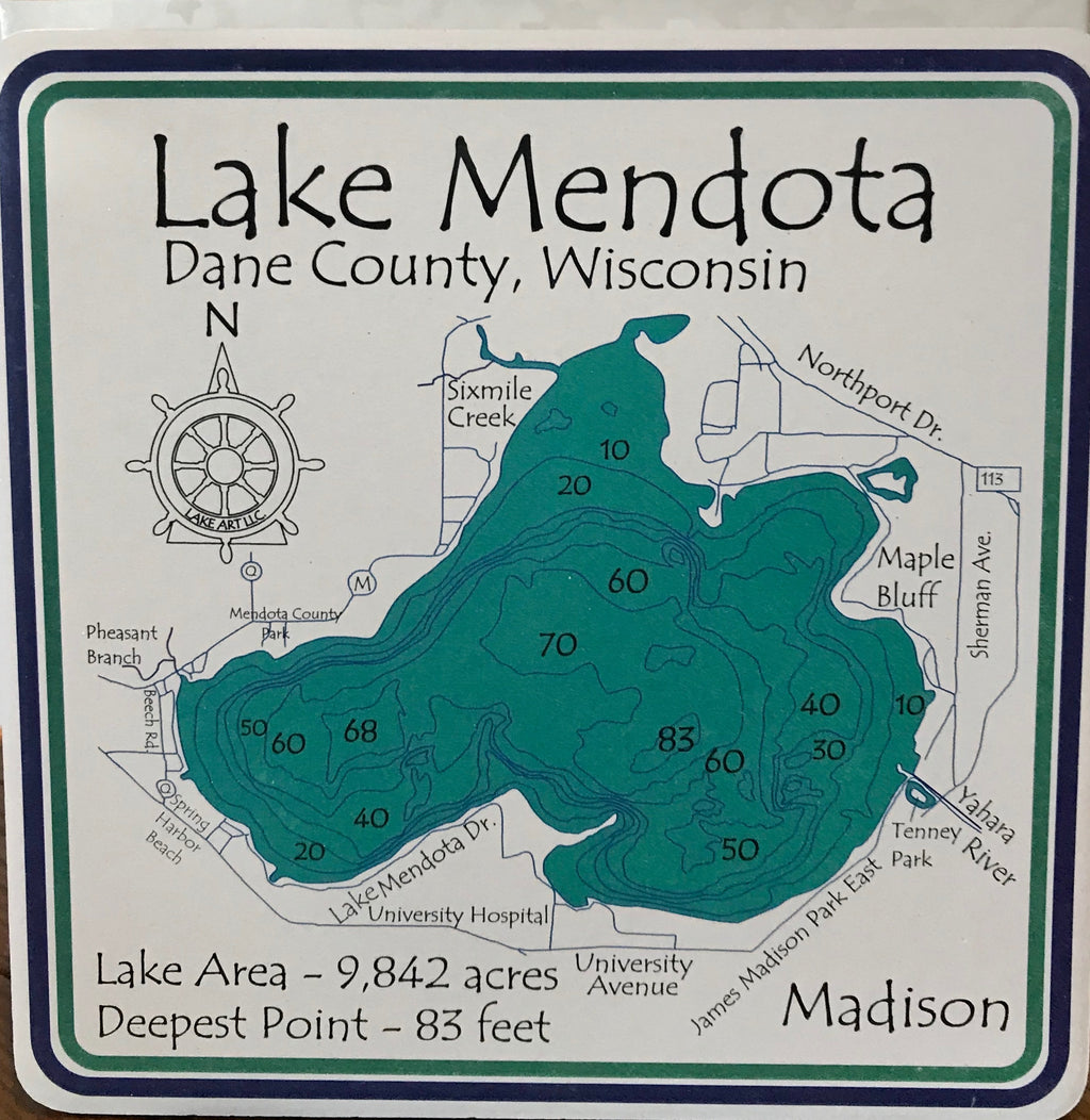 Lake Mendota Coasters (Set of 4)