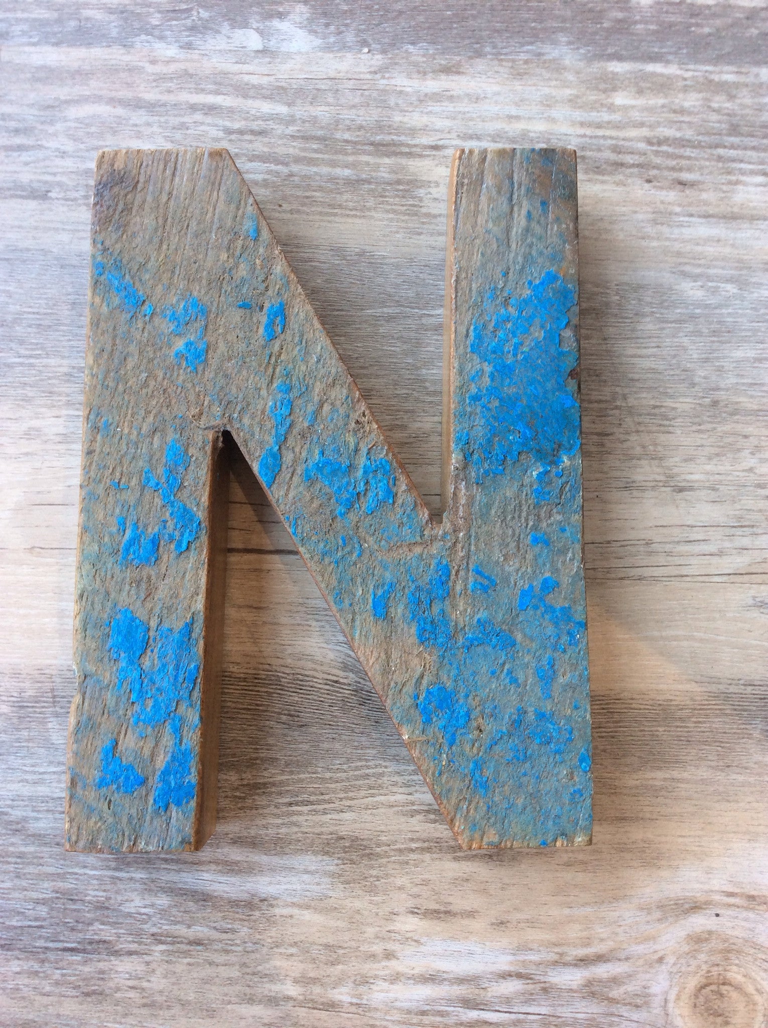 Letter N - Retired Bali Fishing Boat Furniture - 7"x4" - #10198-N