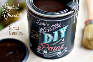 DIY Paint - Layered Chocolate - Clay Based + Chalk
