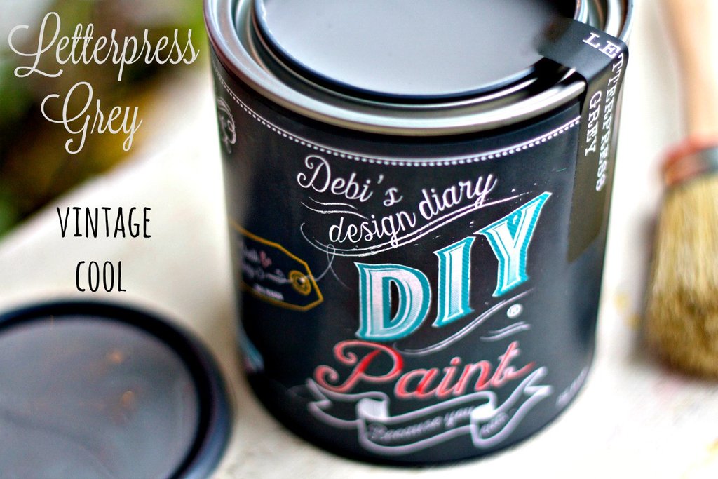 DIY Paint - Letterpress Gray - Clay Based + Chalk