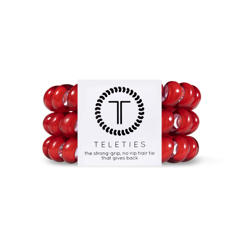 Scarlet Red Hair Ties (2 sizes)