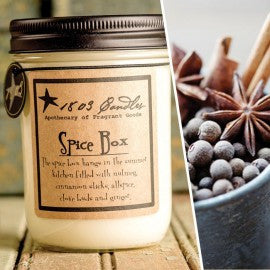 1803 Candles- 14oz Jar - Spice Box