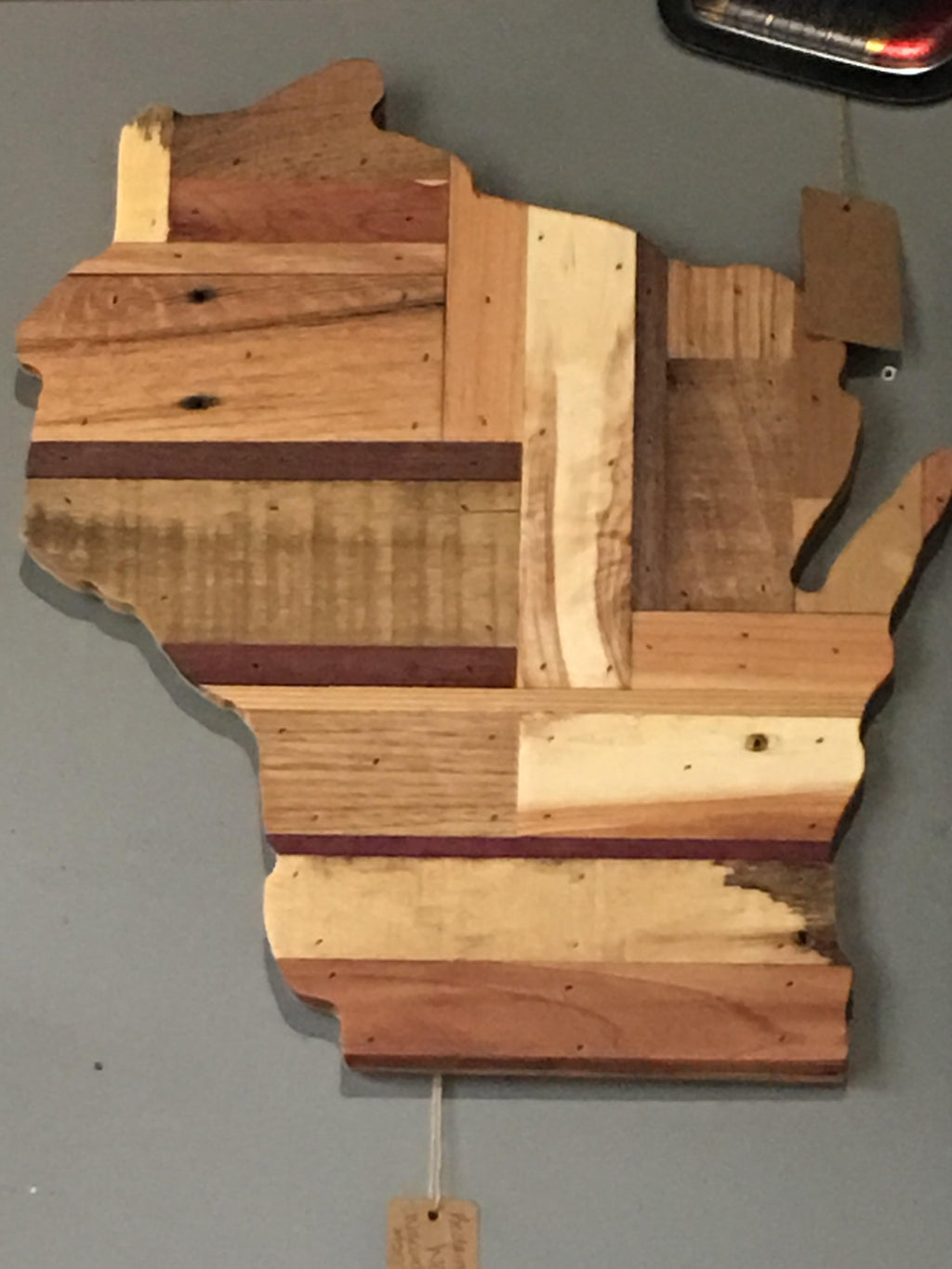 State Of Wisconsin - Reclaimed Wood - Small
